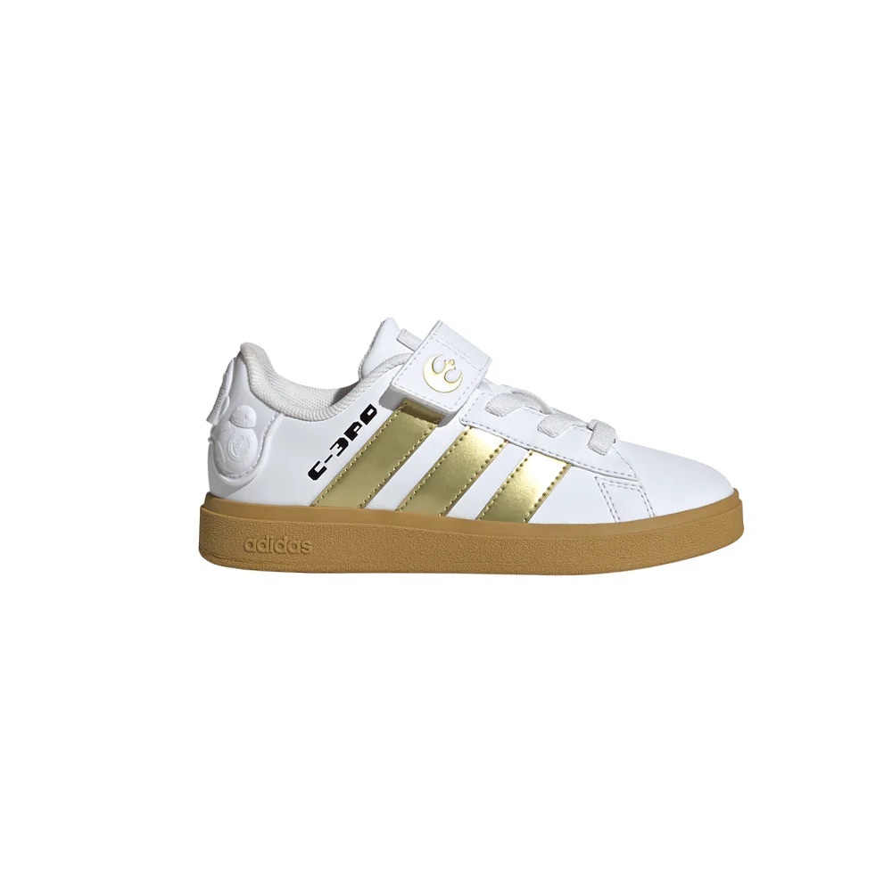 Adidas Droids grand Court 2.0 White and Gold C-3PO  Star Wars Sneakers